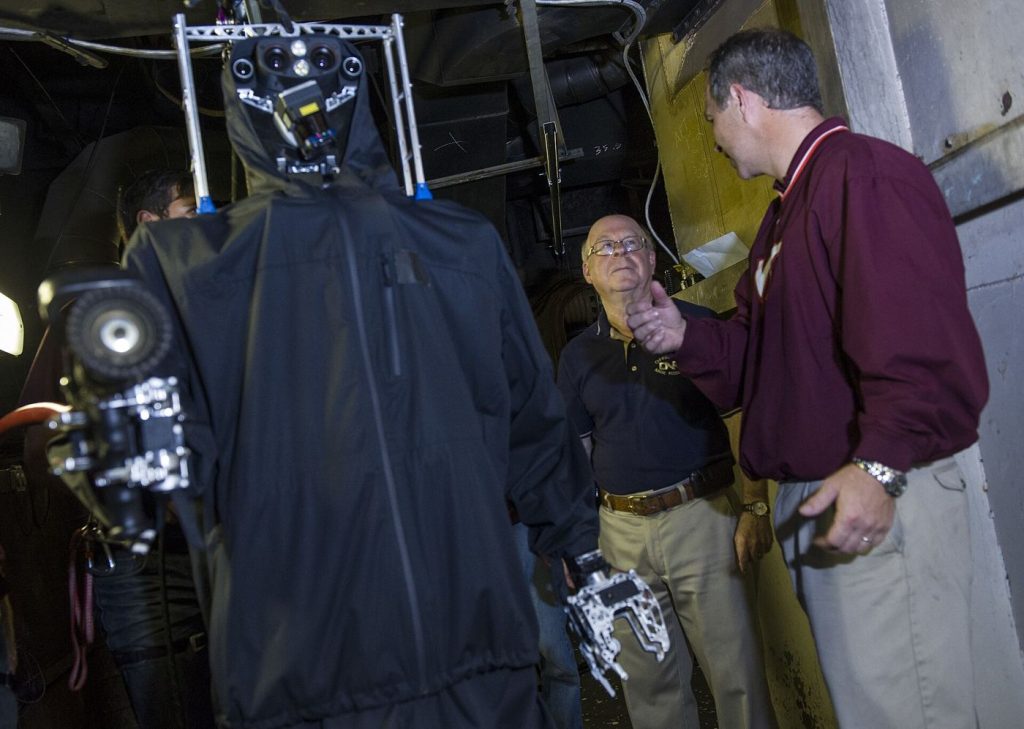 humanoid robot undergoing laboratory testing